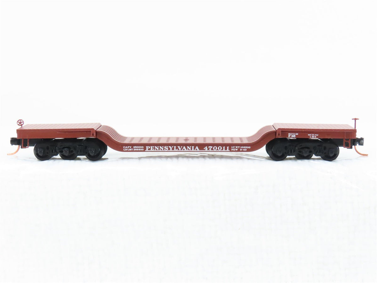 N Micro-Trains MTL 109010 PRR Pennsylvania Depressed Center Flatcar #498996