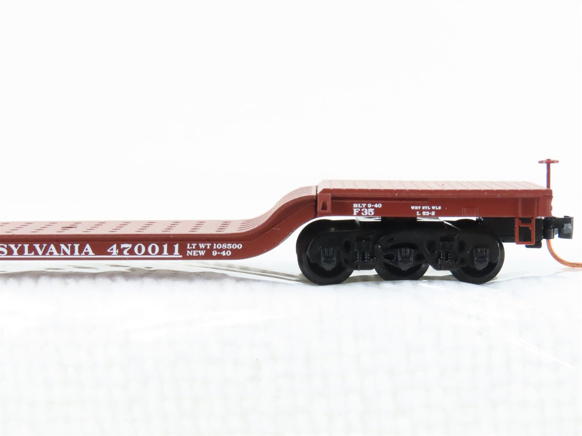 N Micro-Trains MTL 109010 PRR Pennsylvania Depressed Center Flatcar #498996
