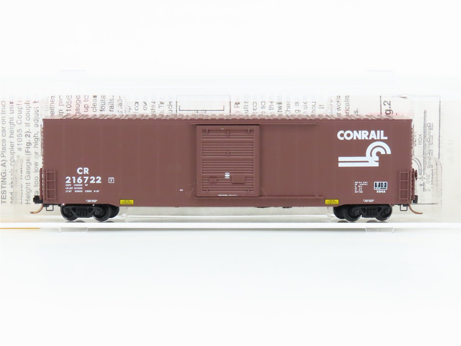 N Scale Micro-Trains MTL 104040 CR Conrail 60' Single Door Boxcar #216722