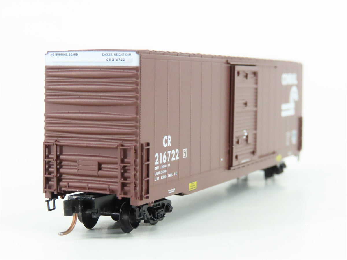 N Scale Micro-Trains MTL 104040 CR Conrail 60&#39; Single Door Boxcar #216722