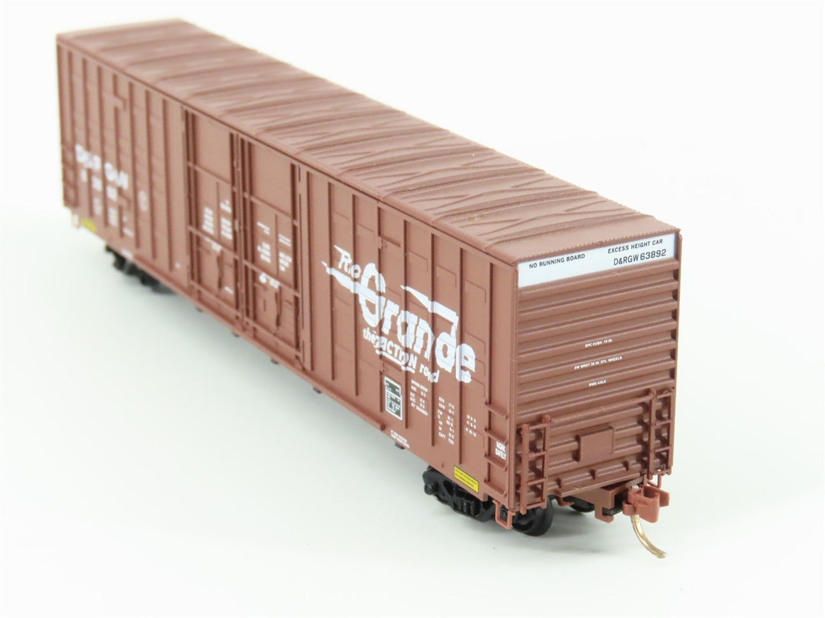 N Scale Micro-Trains MTL 103010 DRGW Rio Grande 60&#39; Waffle Side Boxcar #63892