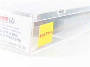 N Scale Micro-Trains MTL 103010 DRGW Rio Grande 60' Waffle Side Boxcar #63892