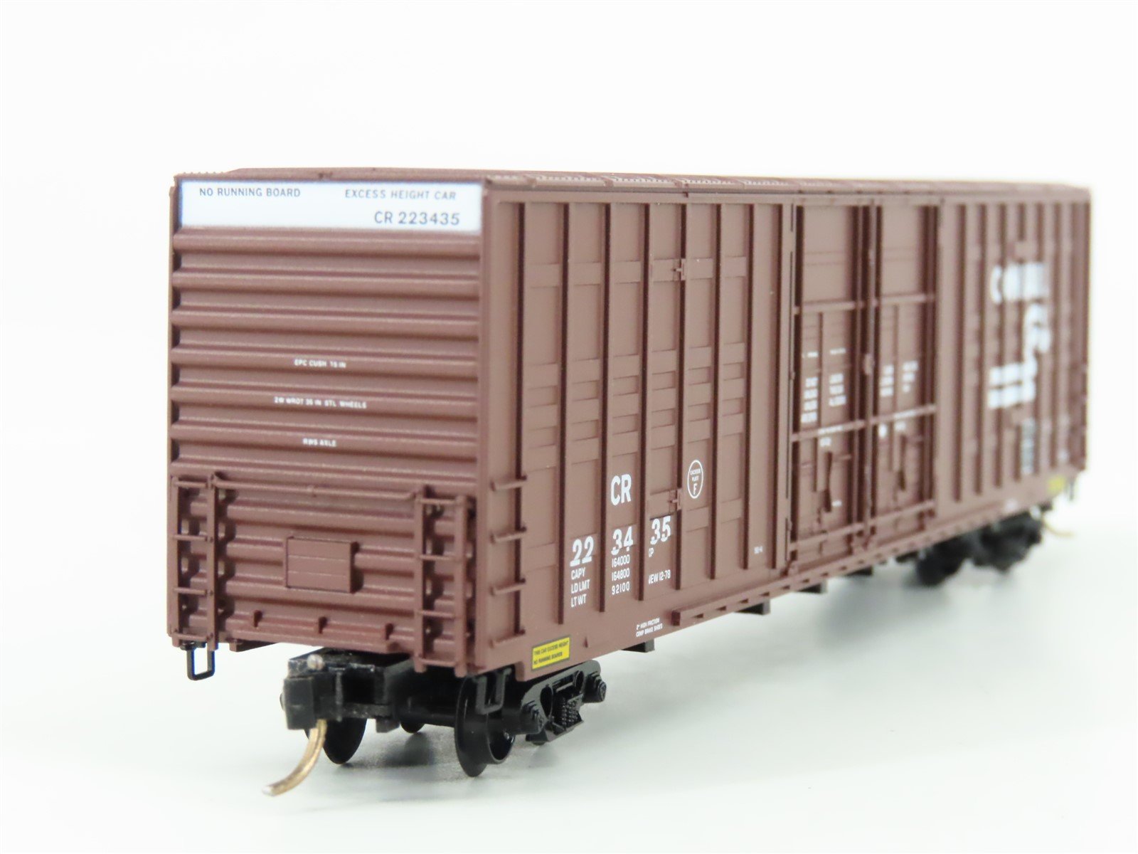 N Scale Micro-Trains MTL 103020 CR Conrail 60' Waffle Side Boxcar #223435