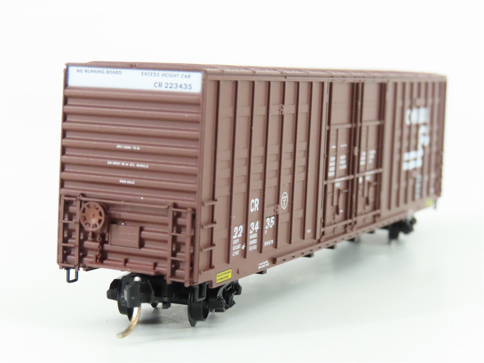 N Scale Micro-Trains MTL 103020 CR Conrail 60' Waffle Side Boxcar #223435