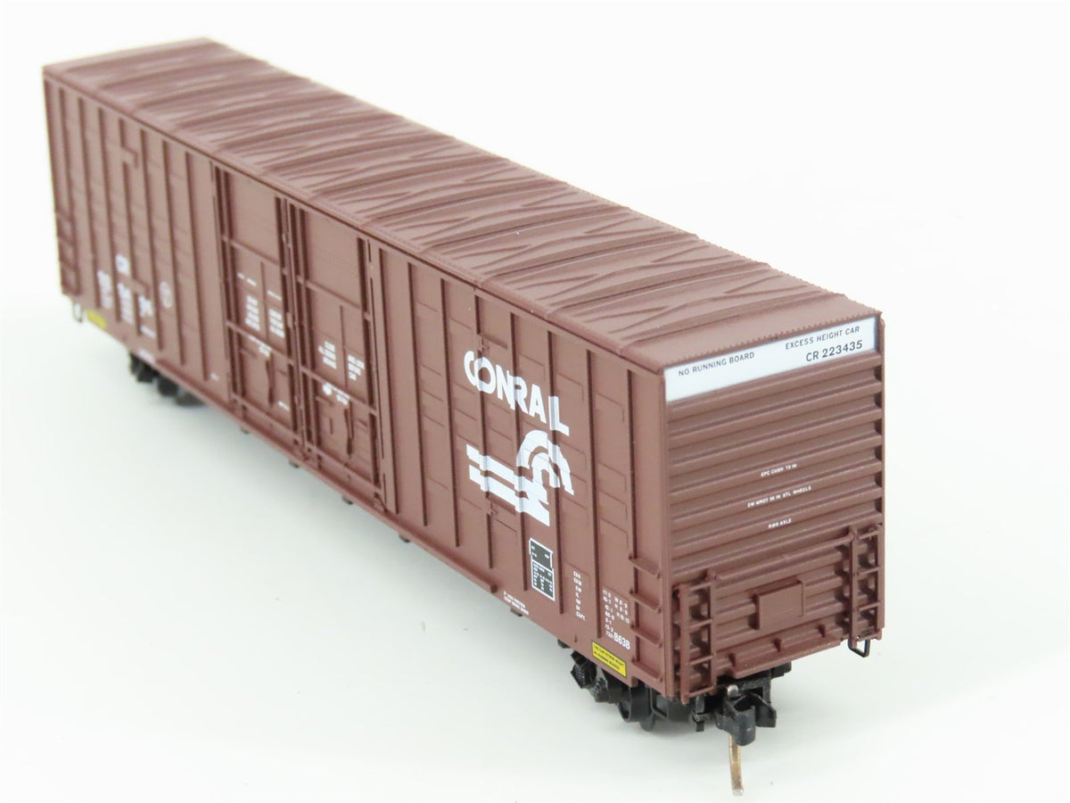 N Scale Micro-Trains MTL 103020 CR Conrail 60&#39; Waffle Side Boxcar #223435