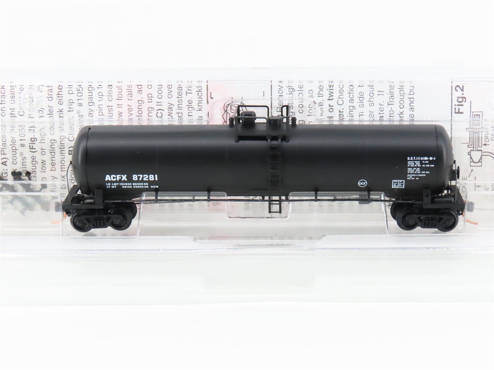 N Scale Micro-Trains MTL 110010 ACFX Leasing 56' General Service Tankcar #87281