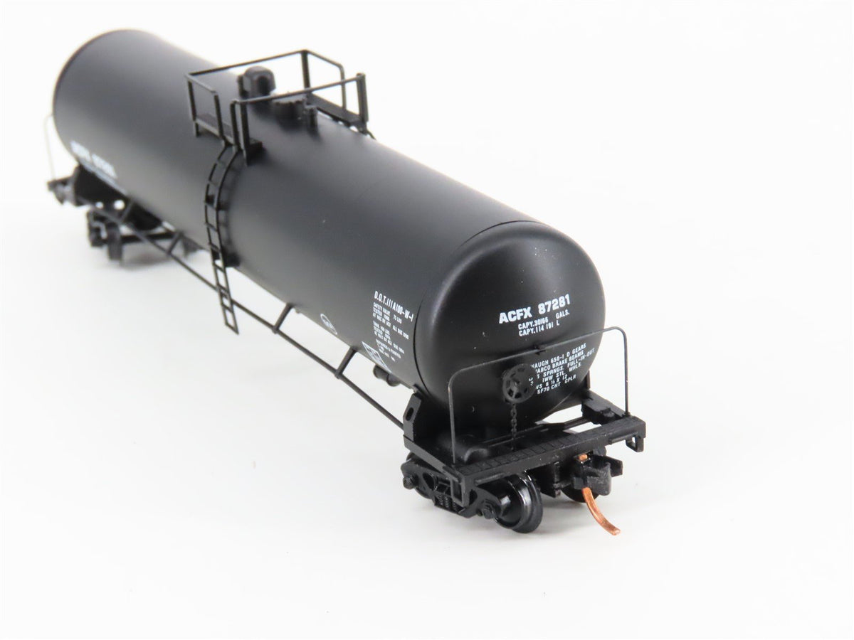 N Scale Micro-Trains MTL 110010 ACFX Leasing 56&#39; General Service Tankcar #87281