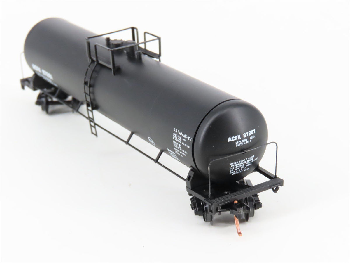N Scale Micro-Trains MTL 110010 ACFX Leasing 56&#39; General Service Tankcar #87281