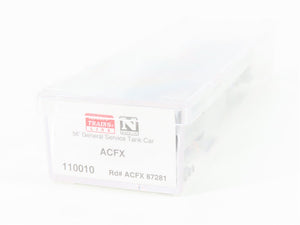 N Scale Micro-Trains MTL 110010 ACFX Leasing 56' General Service Tankcar #87281