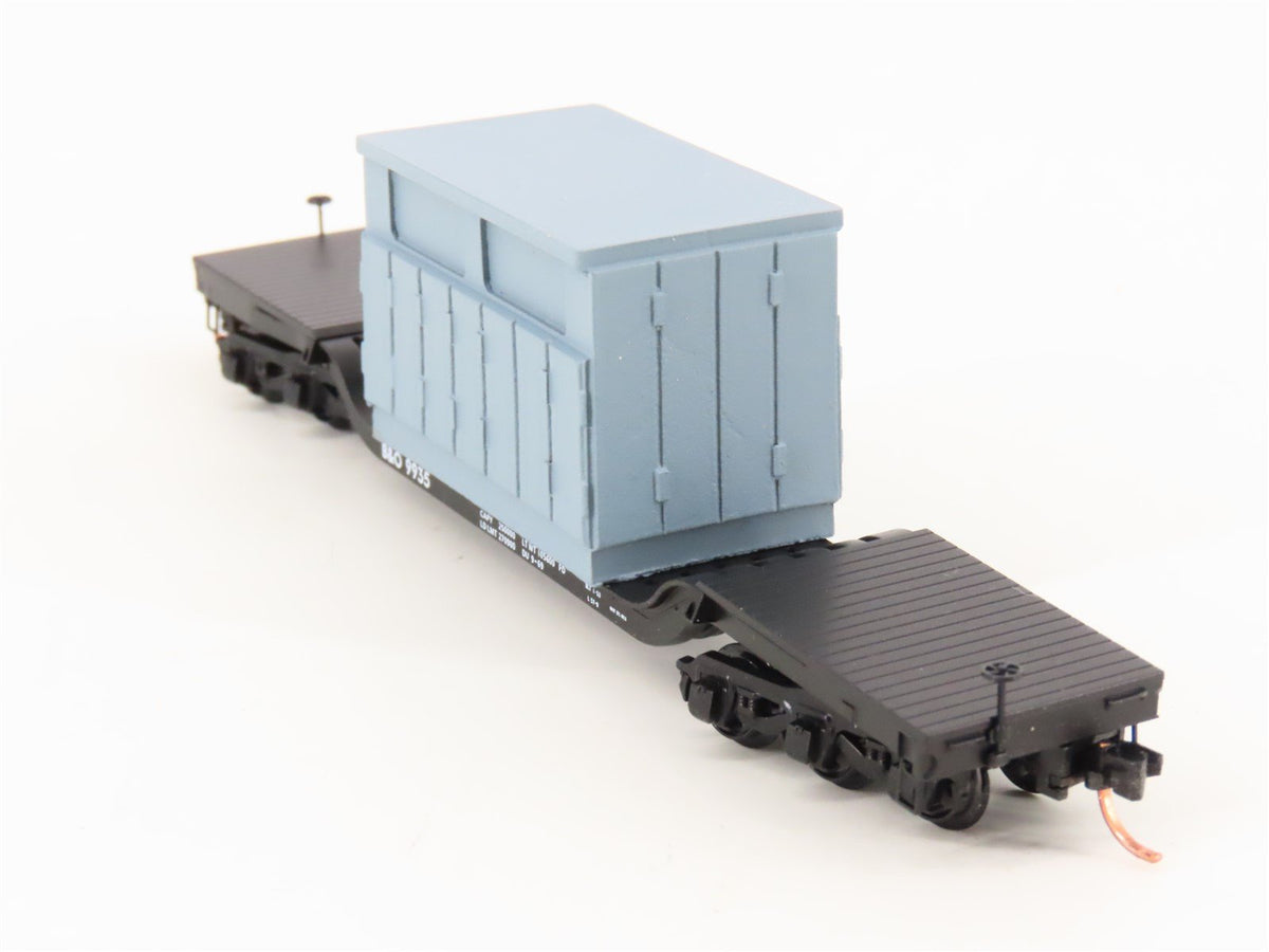N Micro-Trains MTL 109210 B&amp;O Baltimore &amp; Ohio Depressed Flatcar #9935 w/Load