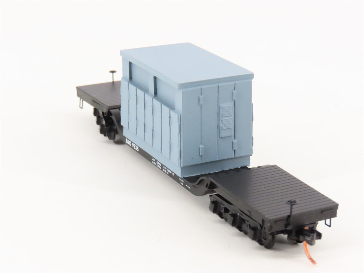 N Micro-Trains MTL 109210 B&amp;O Baltimore &amp; Ohio Depressed Flatcar #9935 w/Load