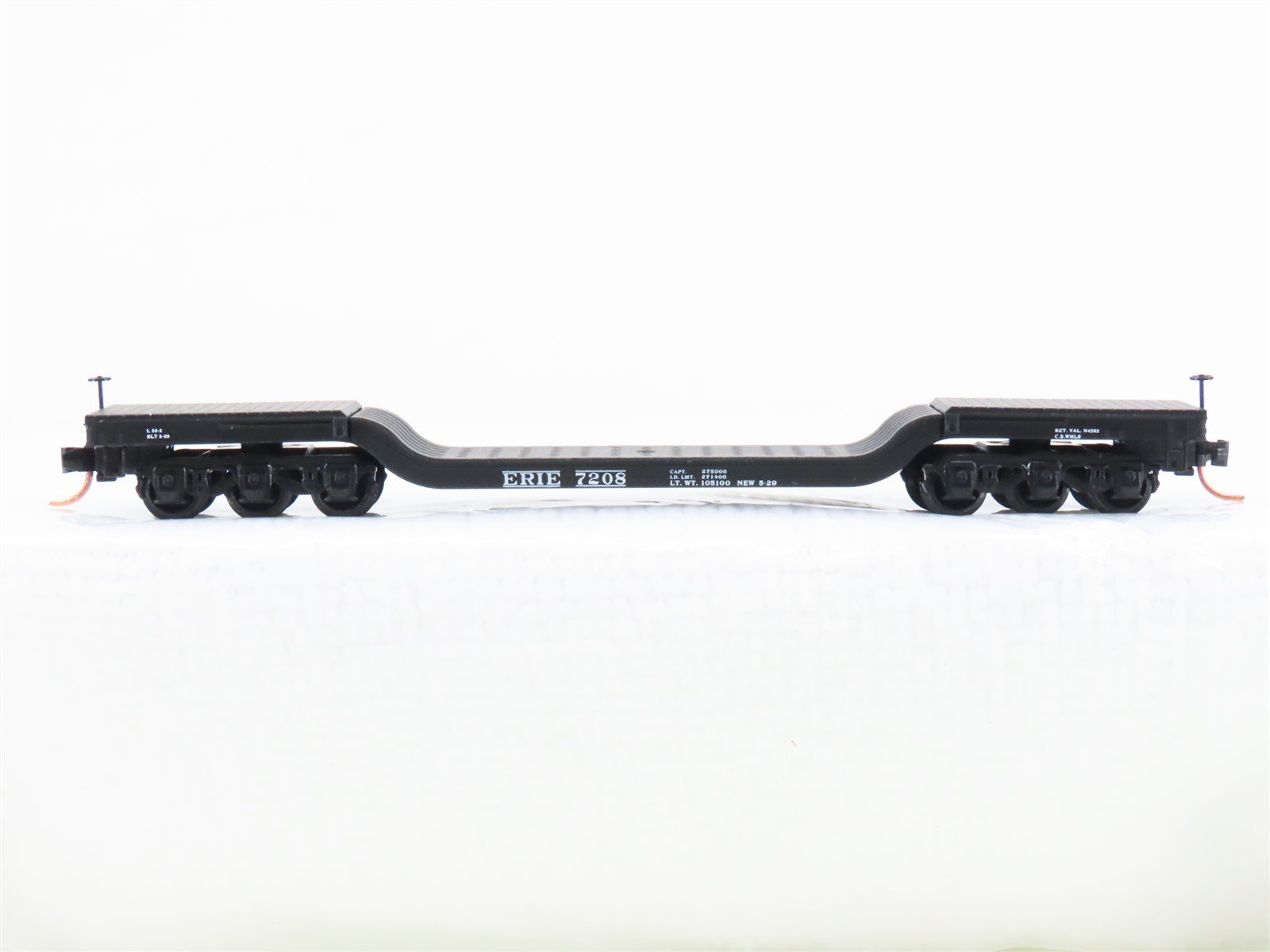N Scale Micro-Trains MTL 109050 EL Erie Lackawanna Depressed Flatcar #7208