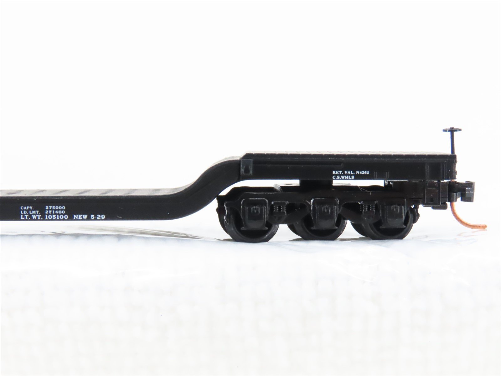 N Scale Micro-Trains MTL 109050 EL Erie Lackawanna Depressed Flatcar #7208