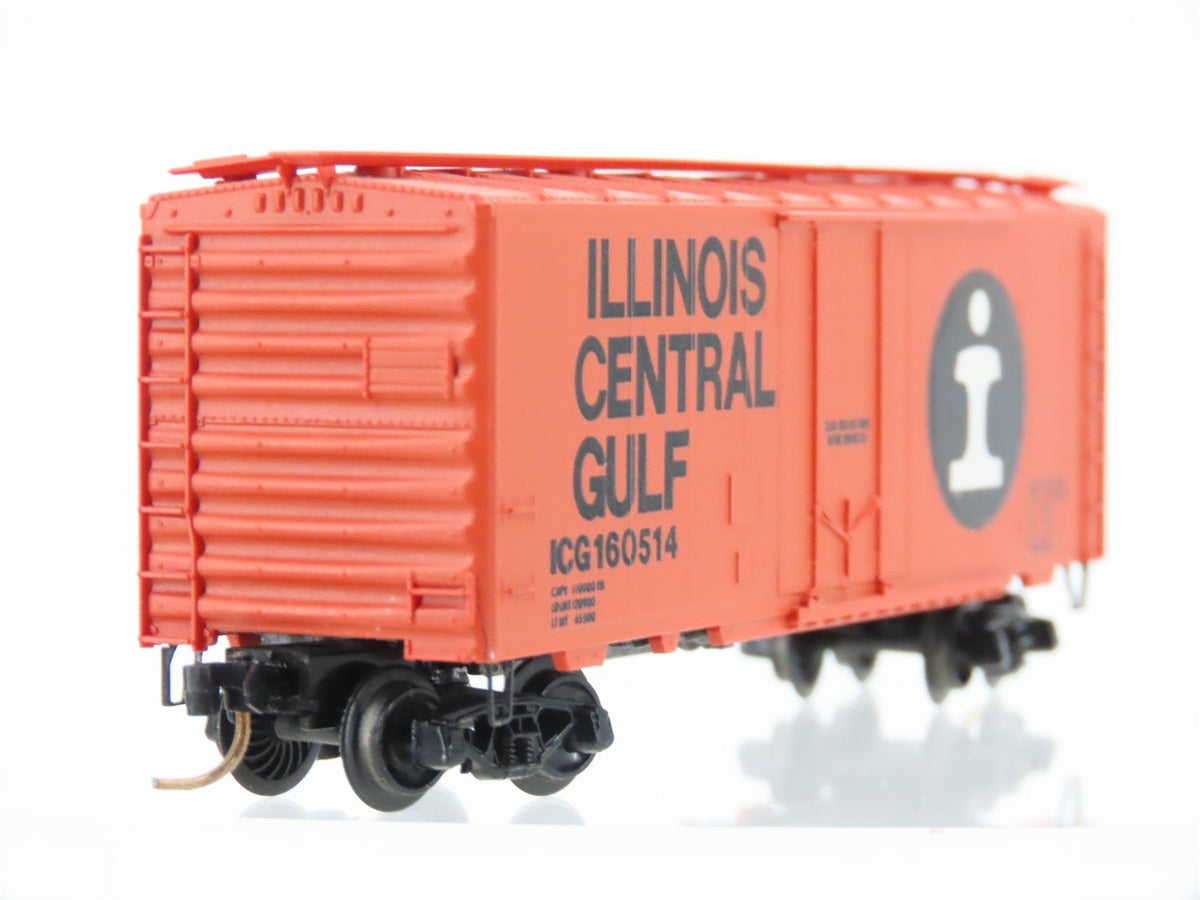 N Kadee Micro-Trains MTL 21070 ICG Illinois Central Gulf 40&#39; Box Car #160514