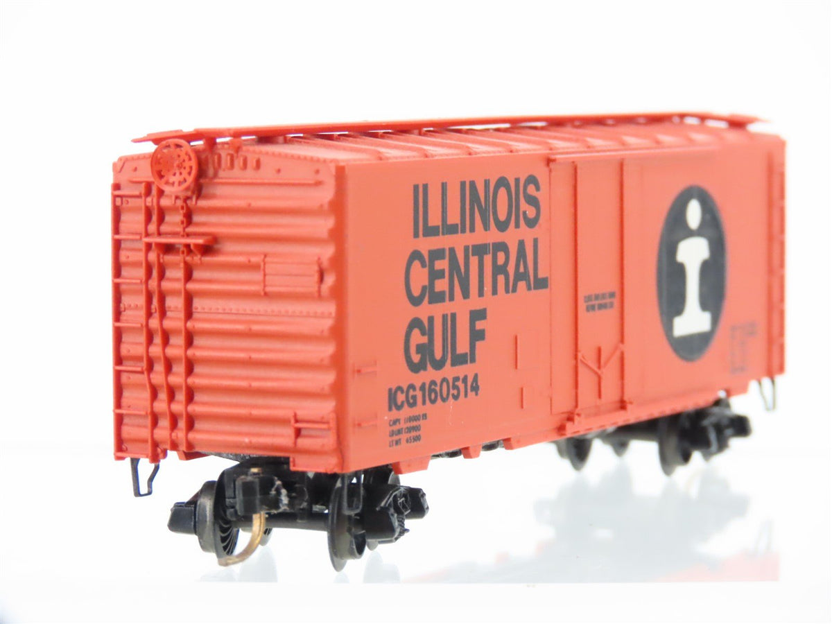 N Kadee Micro-Trains MTL 21070 ICG Illinois Central Gulf 40&#39; Box Car #160514