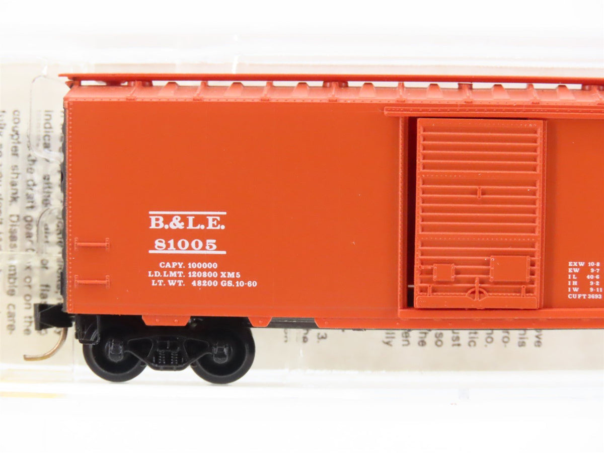 N Scale Micro-Trains MTL 20940 B&amp;LE Bessemer &amp; Lake Erie 40&#39; Box Car #81005
