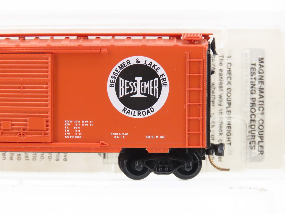 N Scale Micro-Trains MTL 20940 B&amp;LE Bessemer &amp; Lake Erie 40&#39; Box Car #81005