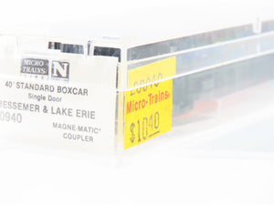 N Scale Micro-Trains MTL 20940 B&LE Bessemer & Lake Erie 40' Box Car #81005