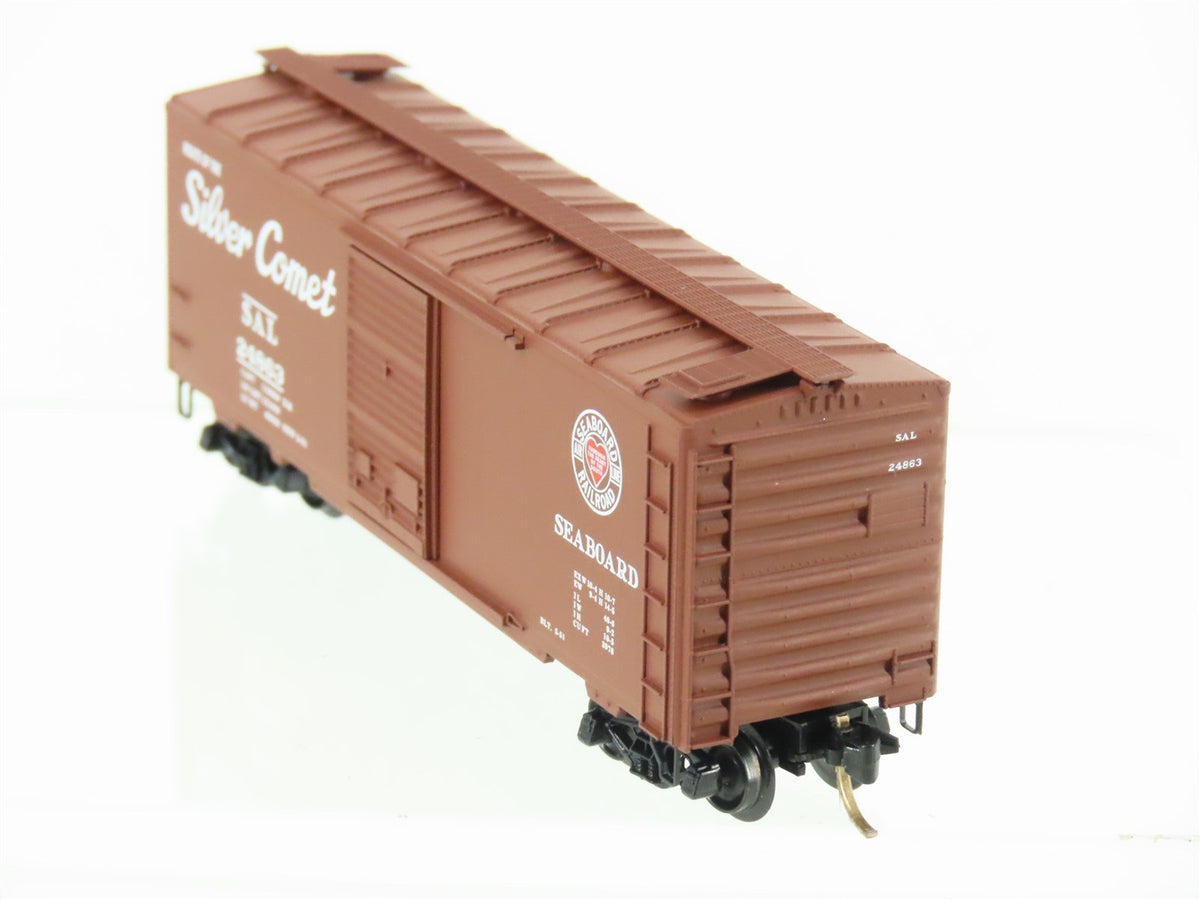 N Scale Micro-Trains MTL 20660 SAL Seaboard Silver Comet 40&#39; Box Car #24863