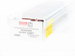 N Scale Micro-Trains MTL 20660 SAL Seaboard Silver Comet 40' Box Car #24863