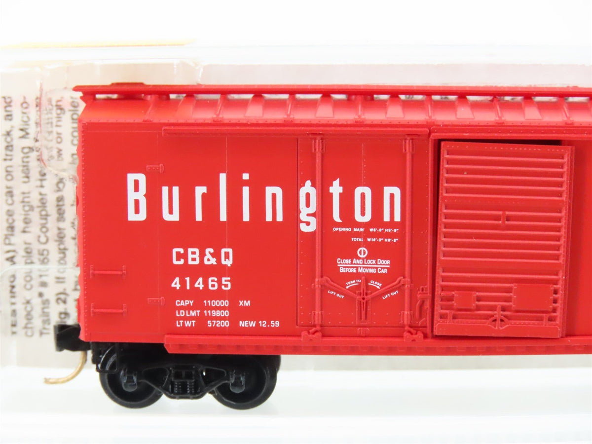 N Scale Micro-Trains MTL 22100 CB&amp;Q Burlington Route 40&#39; Box Car #41465