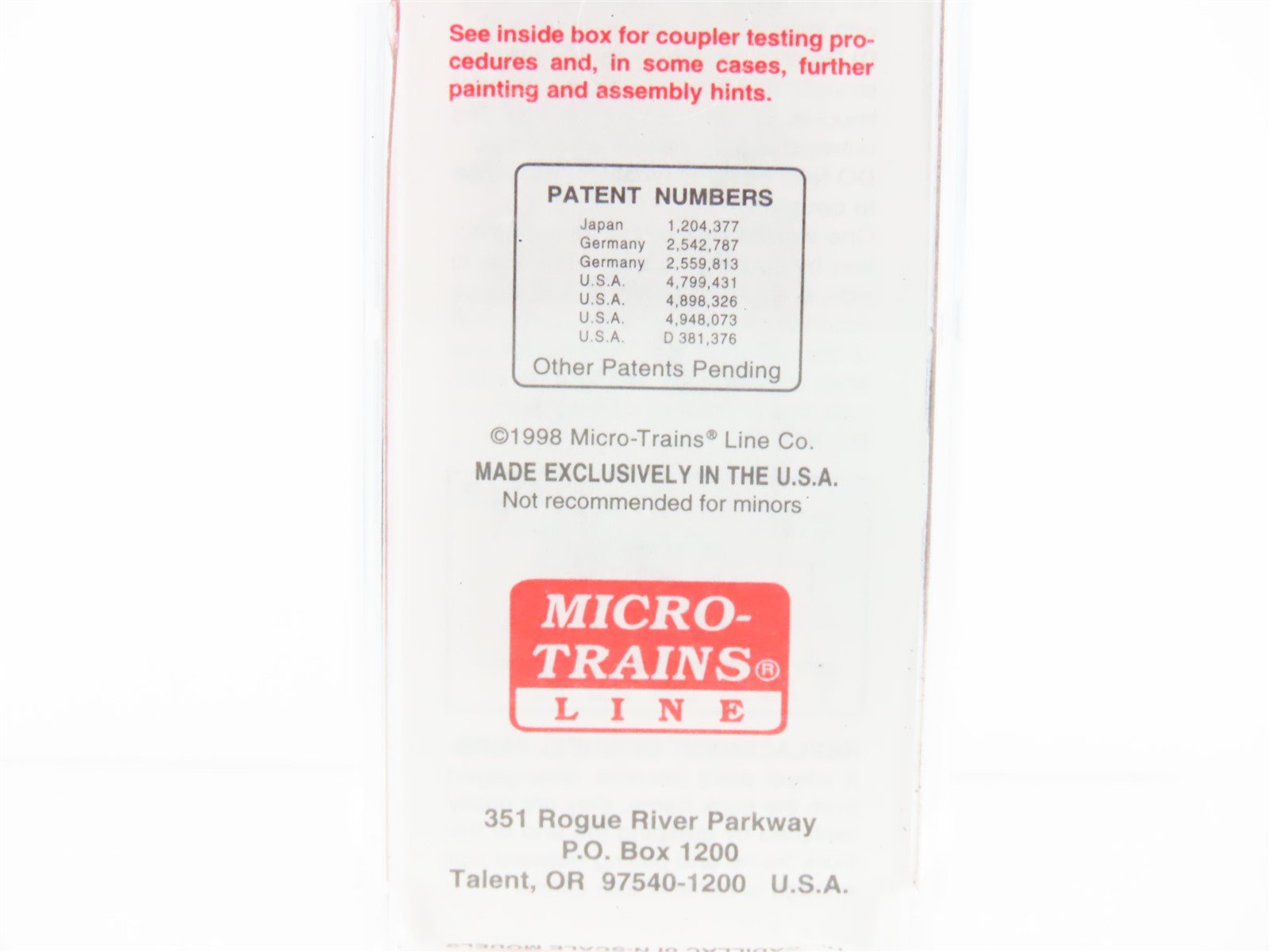 N Scale Micro-Trains MTL 22100 CB&Q Burlington Route 40' Box Car #41465