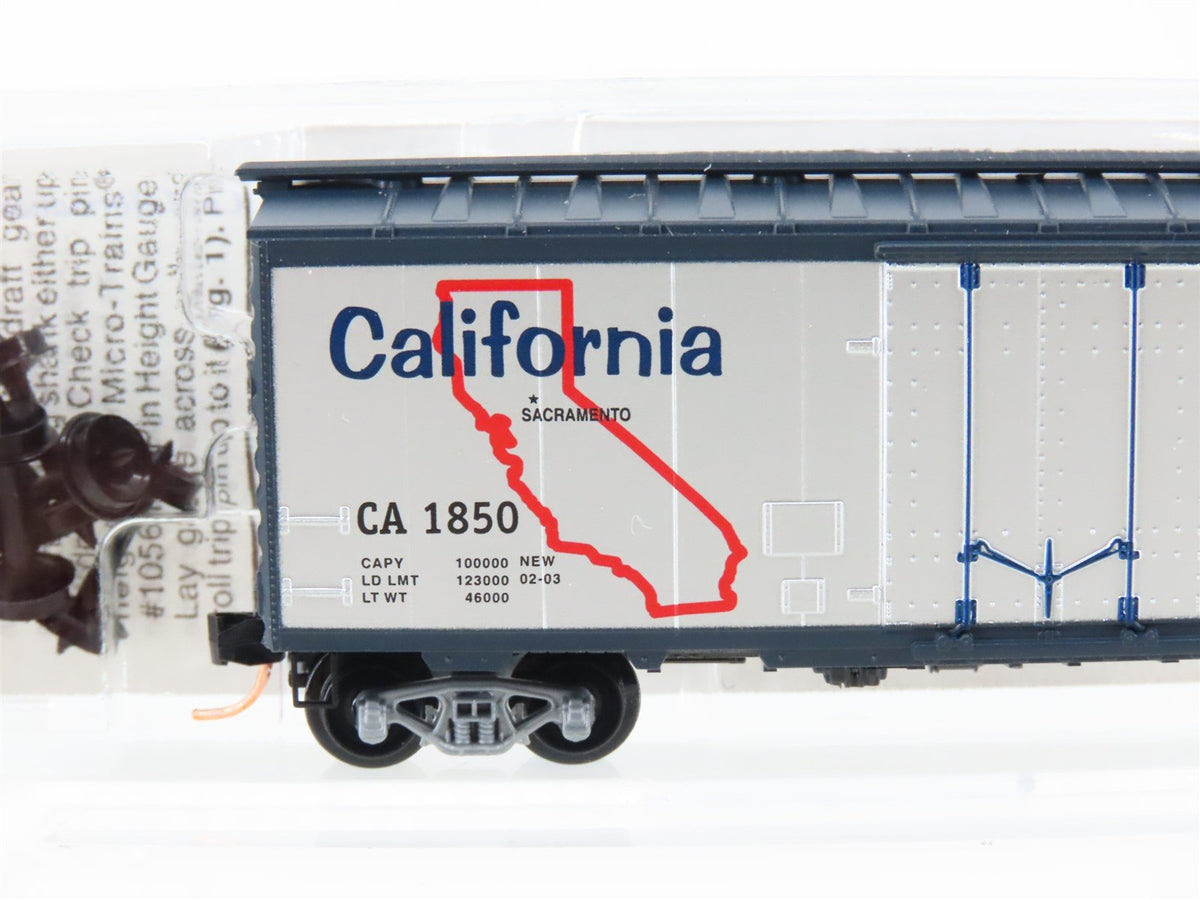N Scale Micro-Trains MTL 21330 CA California State 40&#39; Plug Door Box Car #1850