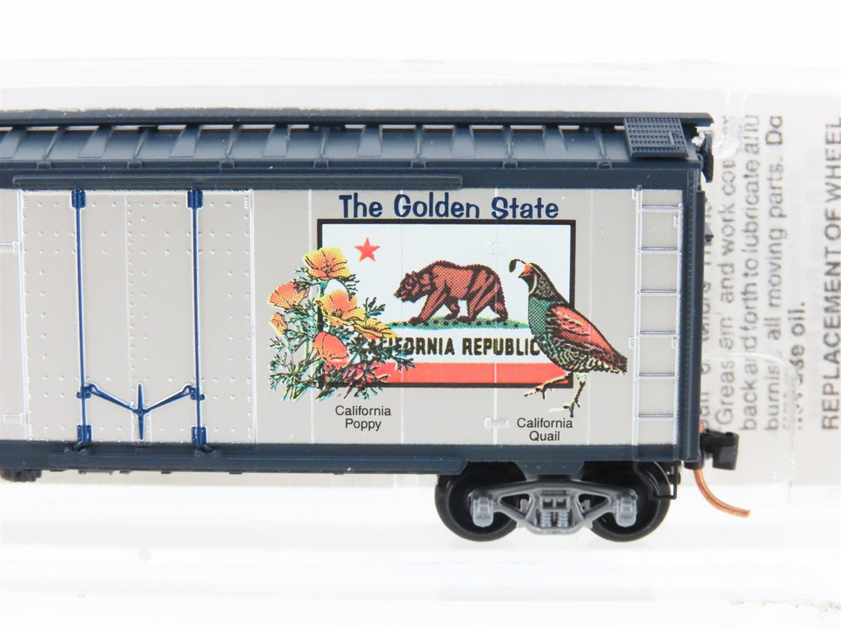 N Scale Micro-Trains MTL 21330 CA California State 40&#39; Plug Door Box Car #1850