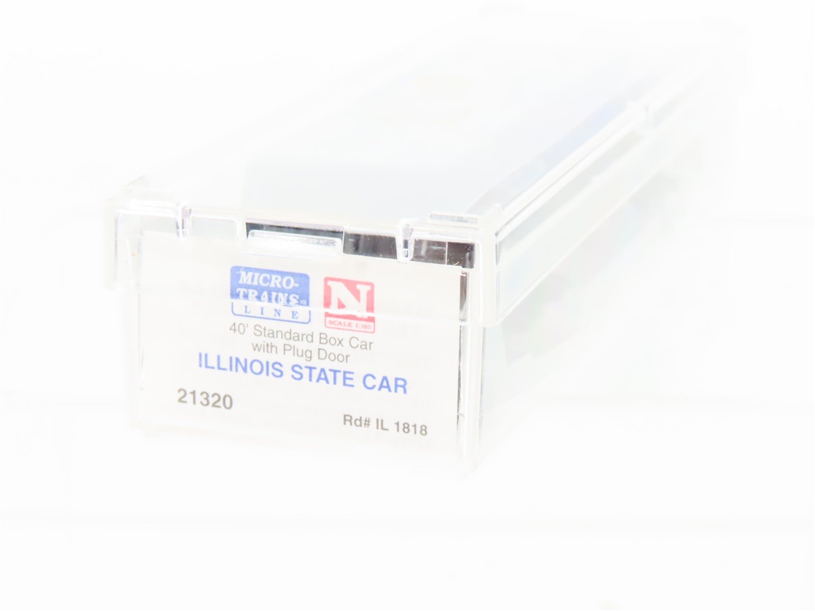 N Scale Micro-Trains MTL 21320 IL Illinois State 40' Plug Door Box Car #1818