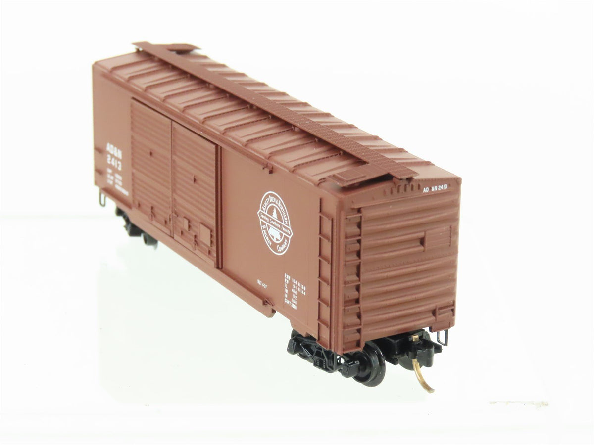N Scale Micro-Trains MTL 23240 AD&amp;N Ashley Drew &amp; Northern 40&#39; Box Car #2413