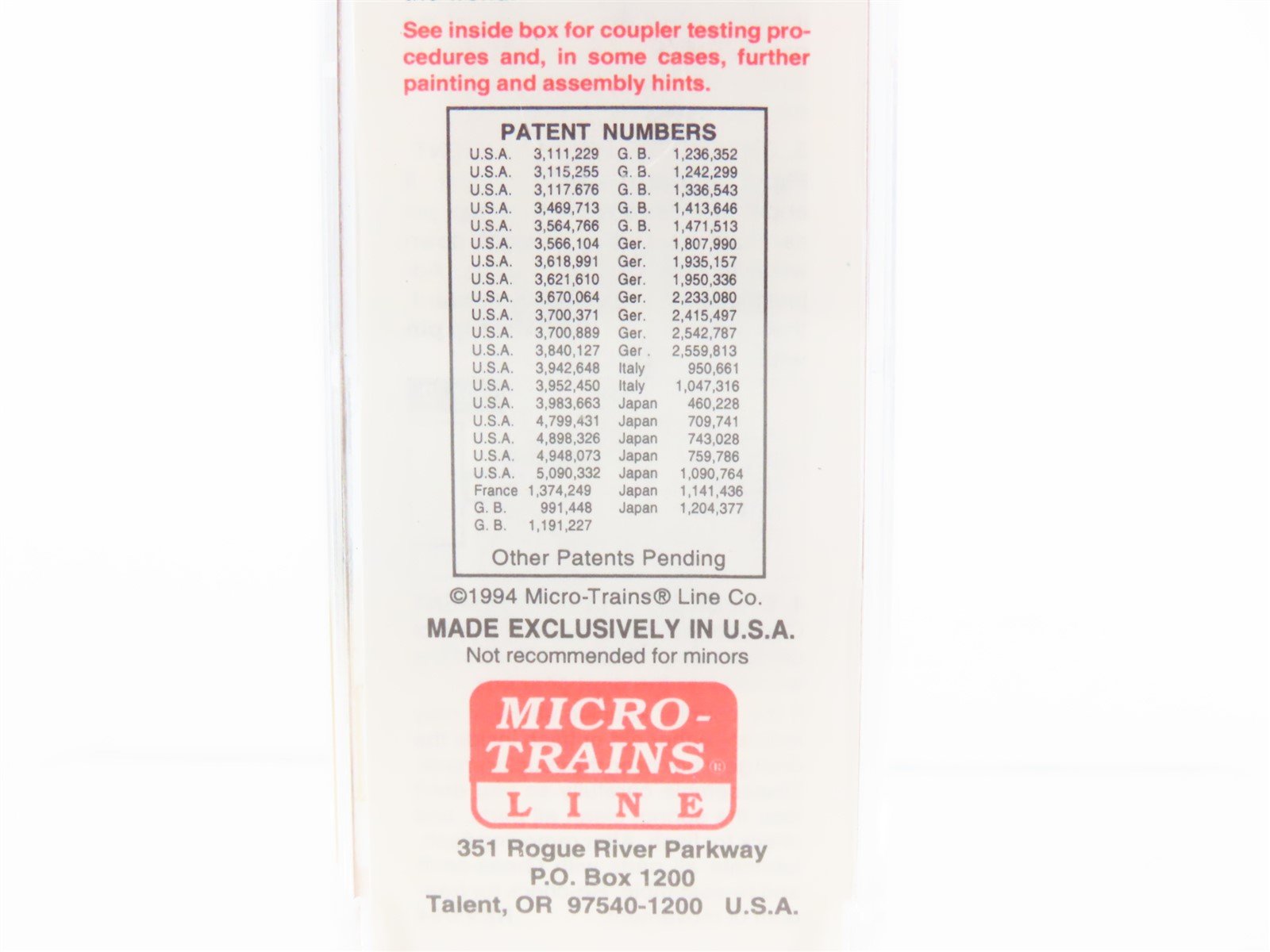 N Scale Micro-Trains MTL 23210 GN Great Northern 40' Circus Box Car #3484