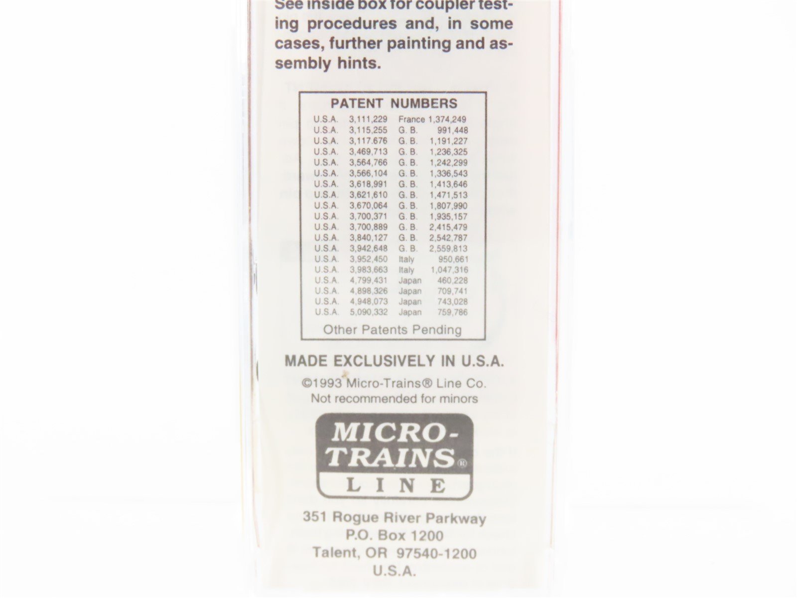 N Scale Micro-Trains MTL 23200 GN Great Northern 40' Circus Box Car #3249