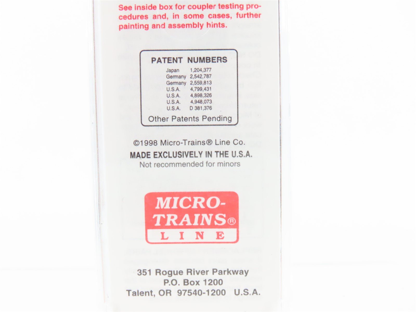 N Scale Micro-Trains MTL 24280 CN Canadian National Manitoba 40' Box Car #446214