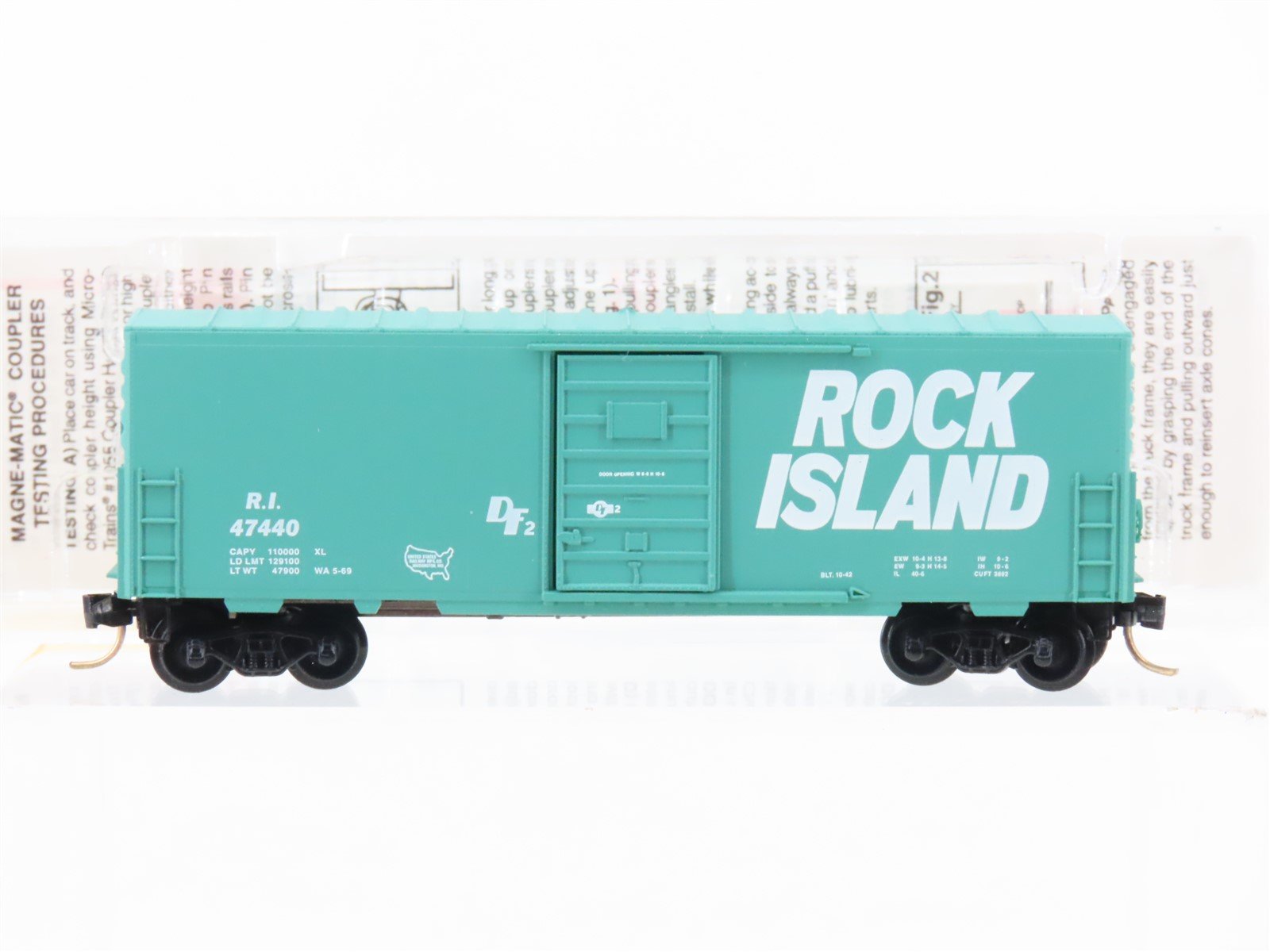 N Scale Micro-Trains MTL 24270 RI Rock Island 40' Single Door Box Car #47440