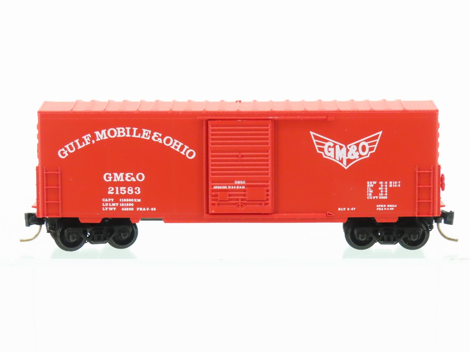 N Scale Micro-Trains MTL 24240 GM&O Gulf Mobile & Ohio 40' Box Car #21583