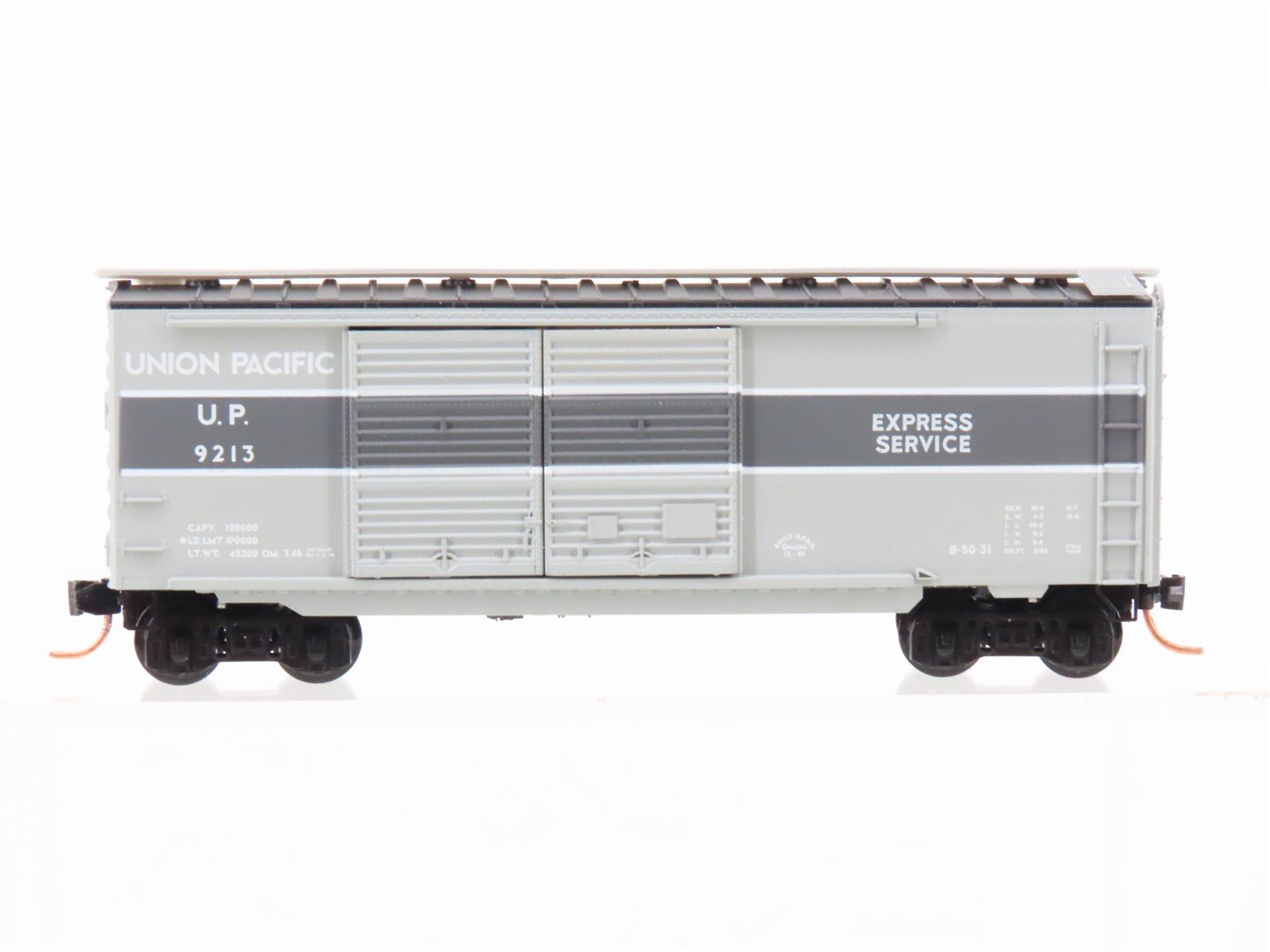 N Scale Micro-Trains MTL 23270 UP Union Pacific 40' Double Door Box Car #9213