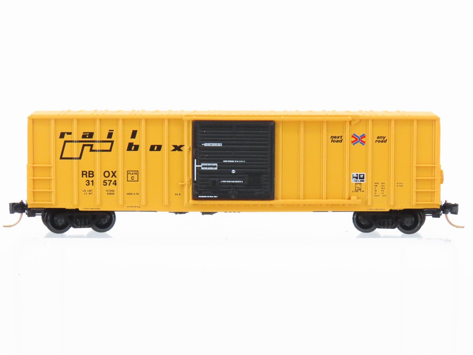 N Scale Micro-Trains MTL 25560 RBOX Railbox 50' Single Door Box Car #31574