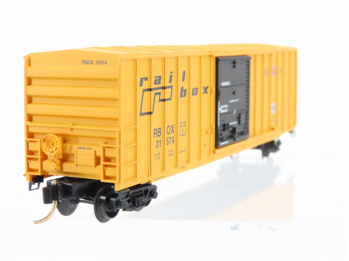 N Scale Micro-Trains MTL 25560 RBOX Railbox 50&#39; Single Door Box Car #31574