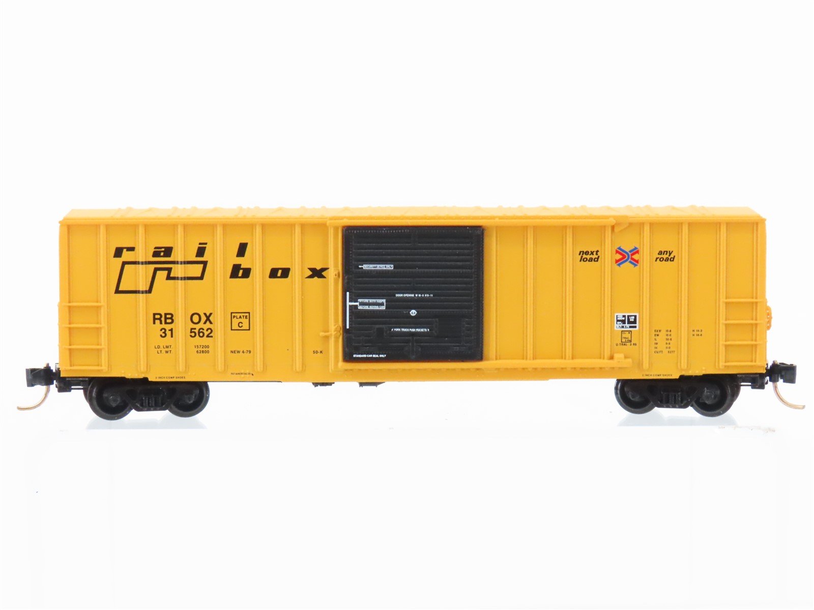 N Scale Micro-Trains MTL 25560 RBOX Railbox 50' Single Door Box Car #31562
