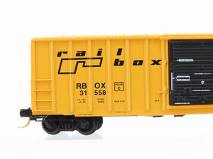 N Scale Micro-Trains MTL 25560 RBOX Railbox 50' Single Door Box Car #31558