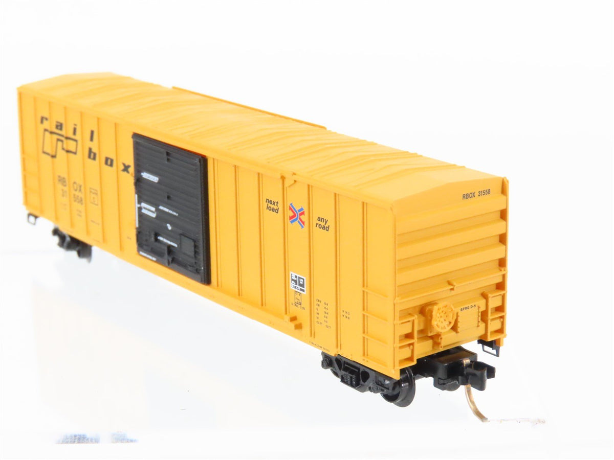 N Scale Micro-Trains MTL 25560 RBOX Railbox 50&#39; Single Door Box Car #31558