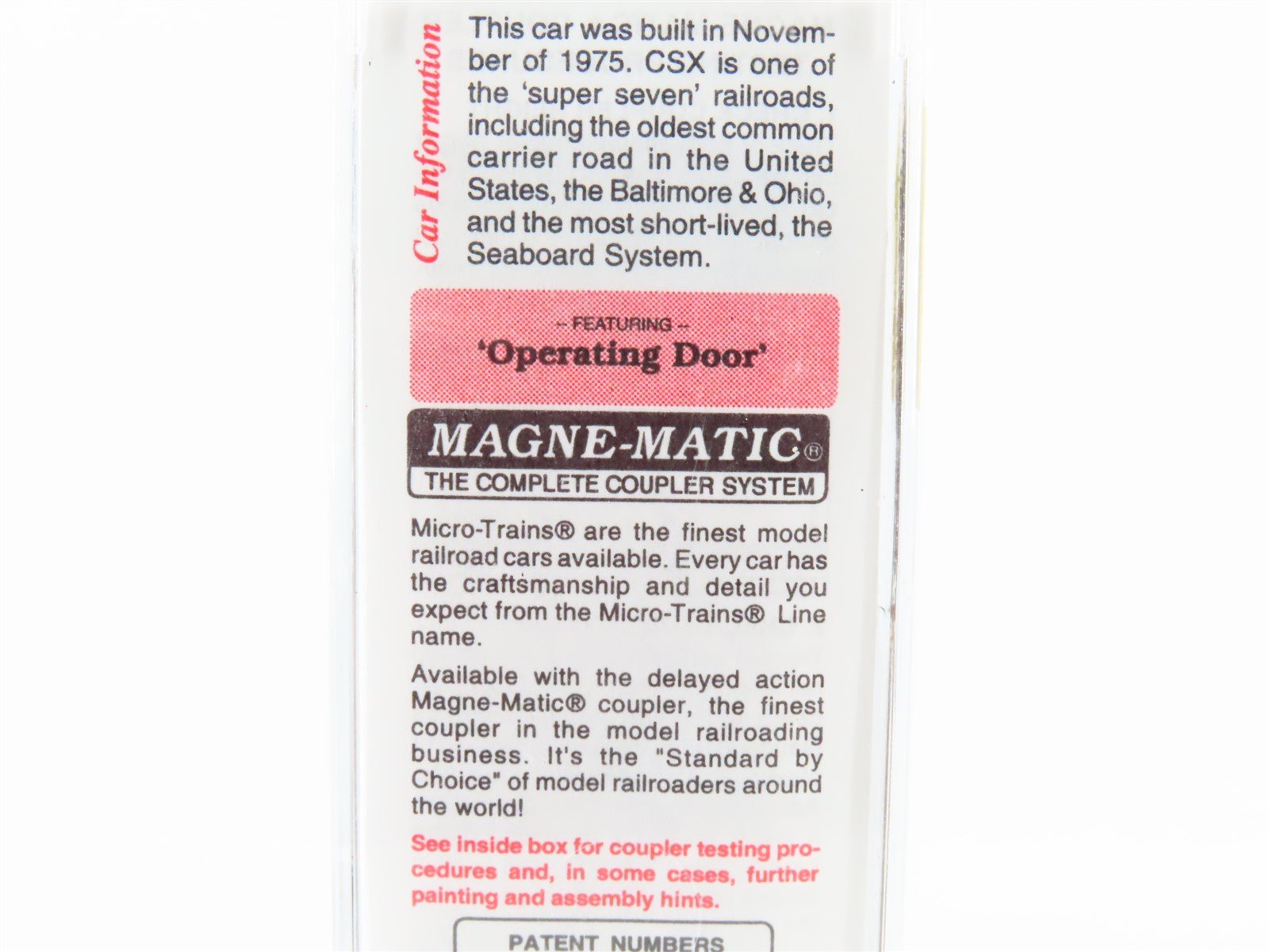 N Scale Micro-Trains MTL 25550 CSXT 50' Single Door Box Car #141001