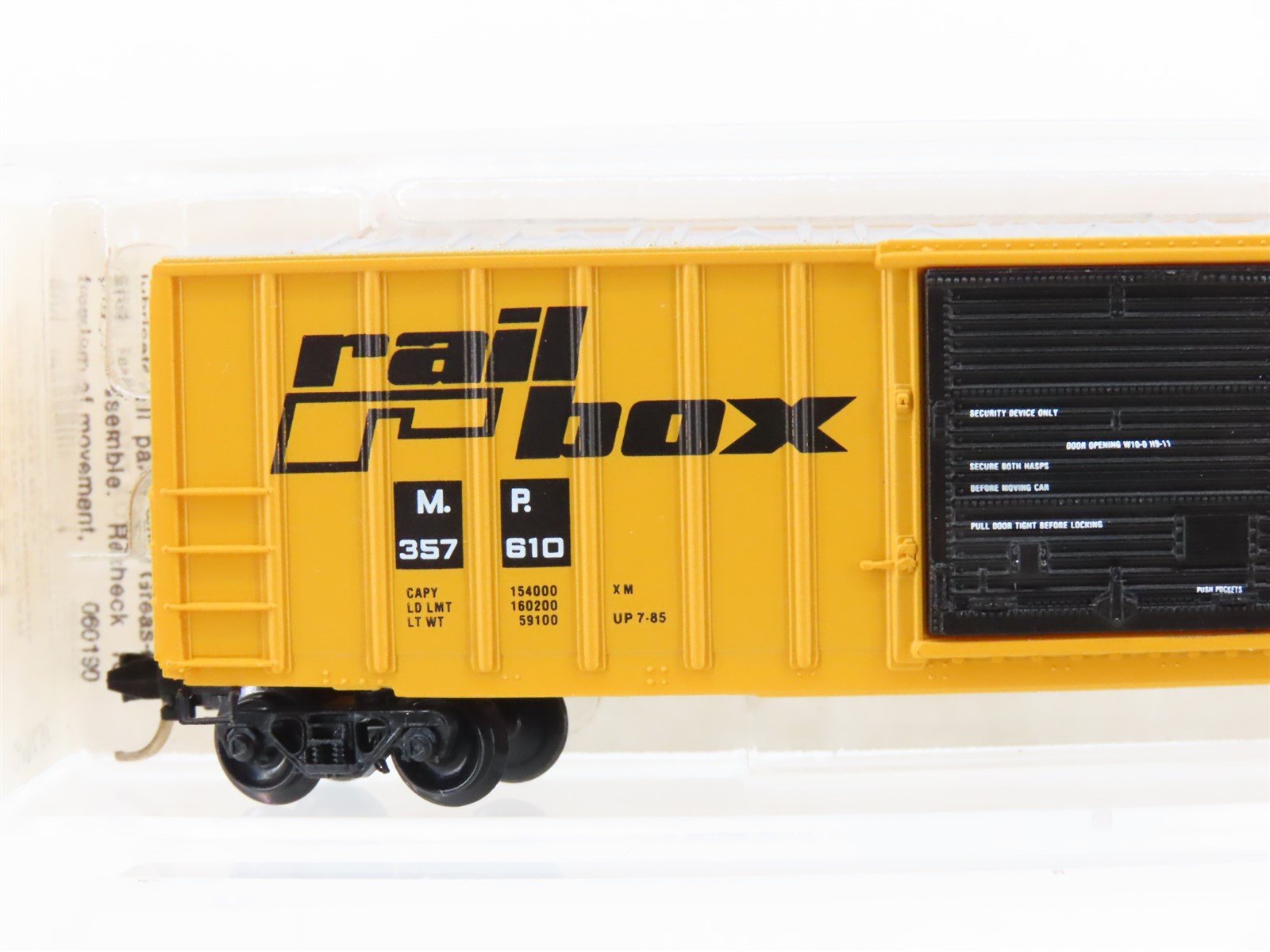 N Scale Micro-Trains MTL 25500 MP RBOX Railbox 50' Single Door Box Car #357610
