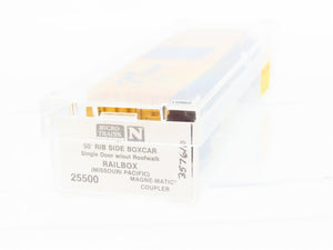 N Scale Micro-Trains MTL 25500 MP RBOX Railbox 50' Single Door Box Car #357610