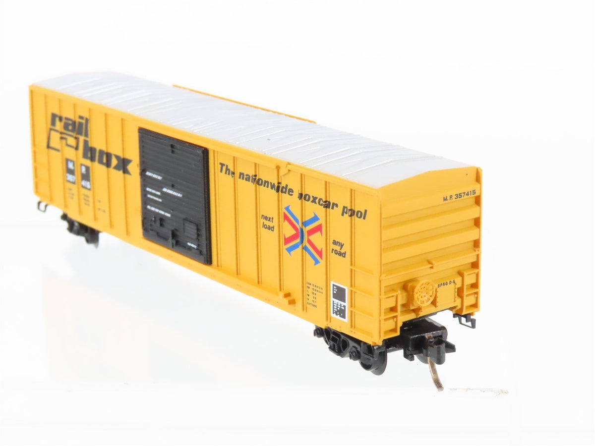 N Scale Micro-Trains MTL 25500 MP RBOX Railbox 50&#39; Single Door Box Car #357415