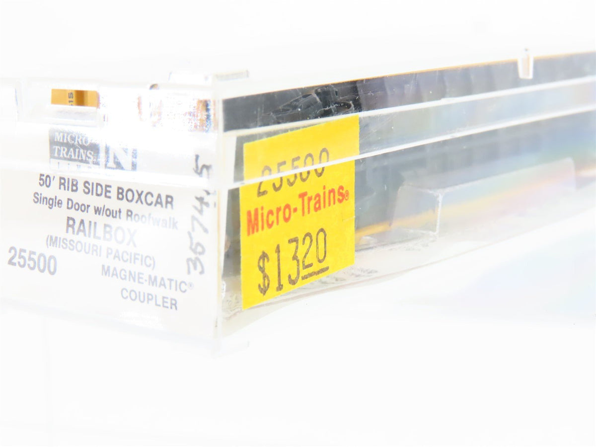 N Scale Micro-Trains MTL 25500 MP RBOX Railbox 50&#39; Single Door Box Car #357415