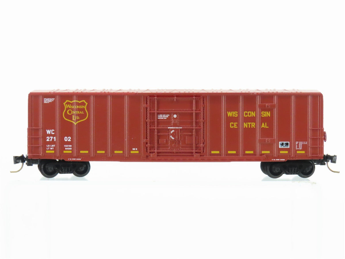 N Scale Micro-Trains MTL 27200 WC Wisconsin Central 50&#39; Plug Door Box Car #27102