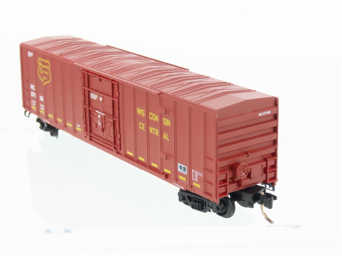 N Scale Micro-Trains MTL 27200 WC Wisconsin Central 50&#39; Plug Door Box Car #27102