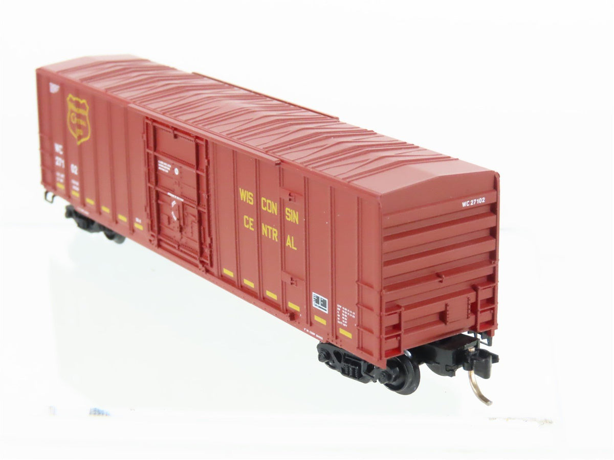 N Scale Micro-Trains MTL 27200 WC Wisconsin Central 50&#39; Plug Door Box Car #27102