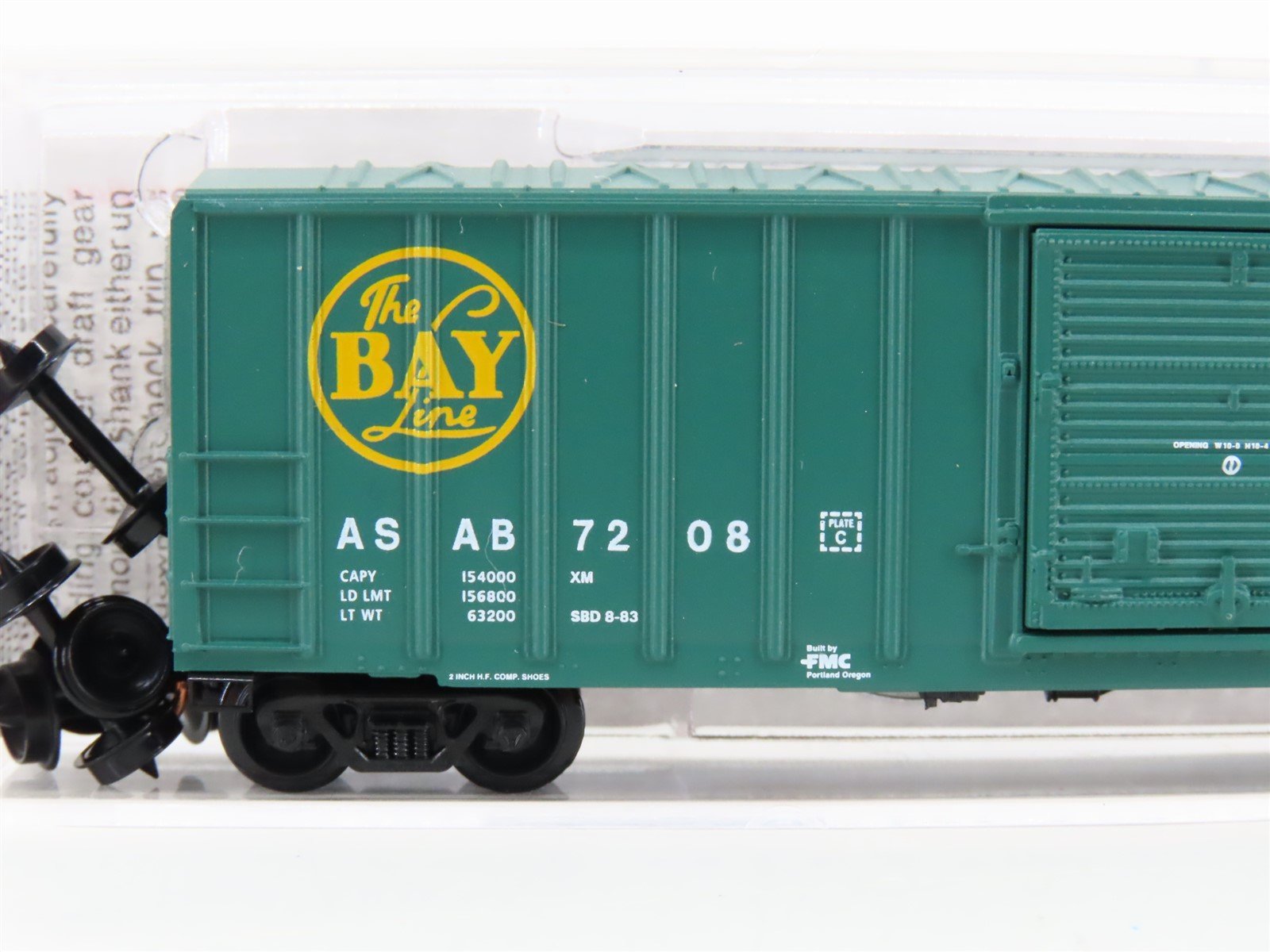 N Scale Micro-Trains MTL 25630 ASAB The Bay Line 50' Boxcar #7208